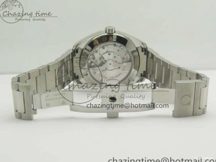 0202 Aqua Terra 150M SS VSF 1:1 Best Edition Blue Wave Textured Dial YG Hand on SS Bracelet A8500 Super Clone Sporty 8026